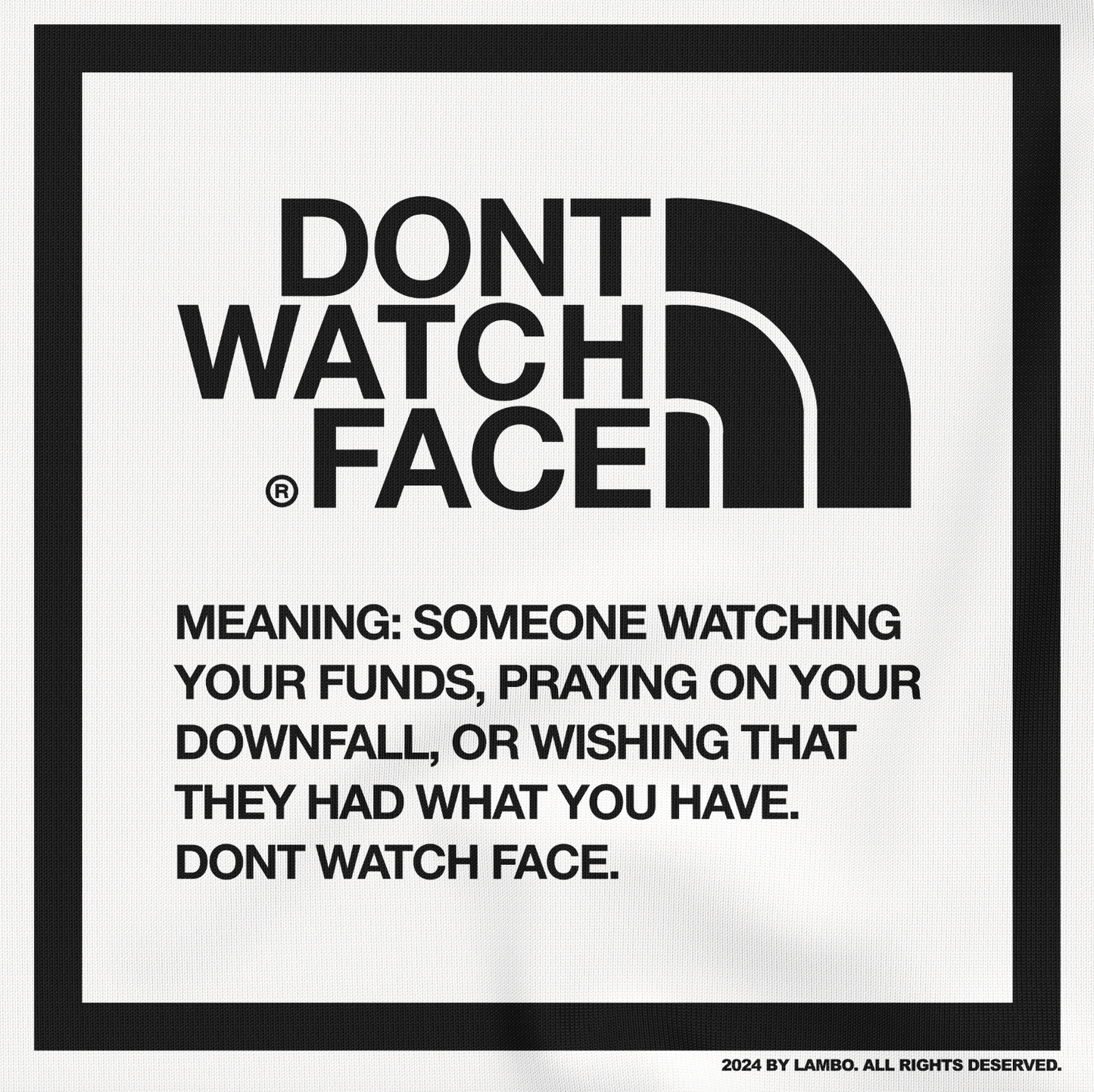 Don't Watch face